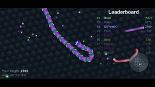 Try to survive in the circles of other snakes in the game.. Slither.io |
