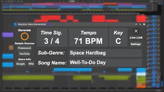 Session Idea Generator - MaxForLive / Ableton Live Device screenshot 1