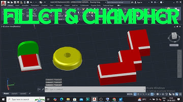 AutoCAD Fillet & Chamfer Command #AutoCAD #AutoCADTips #AutoCADTutorial #FilletInAutoCAD