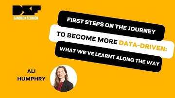 First steps on the journey to become more data driven: what we’ve learnt along the way.