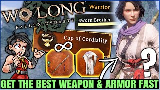 How to Get the BEST Weapon & Armor Set - Fast INFINITE Cup of Cordiality - Wo Long Fallen Dynasty!