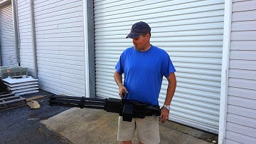 Nerf Vulcan Gatling Gun Barrel Test