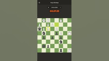 DAILY CHESS PUZZLE - 3 MINS. CHALLENGE !!! - 29-10-25 #chess