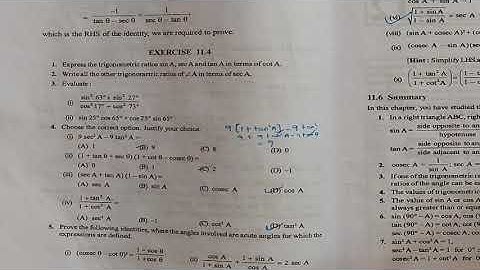 class 10 maths trigonometry 11.4 Q 1