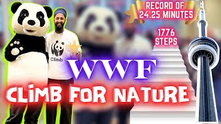WWF CN TOWER Climb 🐼 🏃 World Record 🏆  My 1st Outdoor Event in 🇨🇦