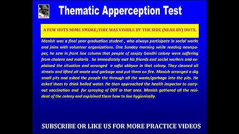 TAT PRACTICE SET WITH STORIES II SSB Interview preparation II Psychology test in SSB.