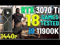 RTX 3070 Ti - Test in 18 Games at 1440p - Very High Settings | Tech MK