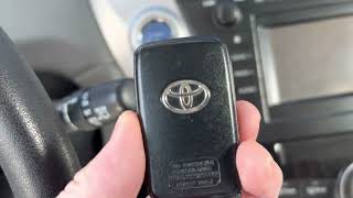 how to unlock and start a toyota prius if the remote battery is dead