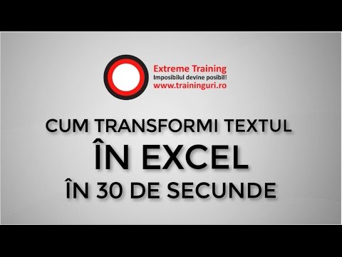 Video: Cum Se Schimbă Direcția Textului în Excel