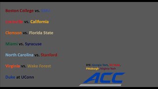 2025 ACC Football Week 10 Recap and Week 11 Predictions | Power Rankings