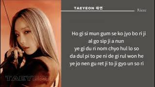 TAEYEON 태연 'Toddler' Easy Lyrics
