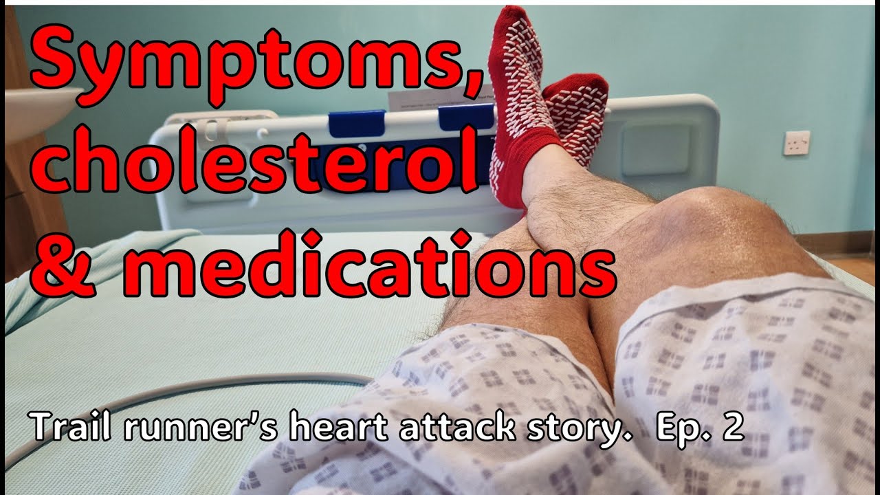 Trail runners heart attack symptoms, cholesterol level and medications
