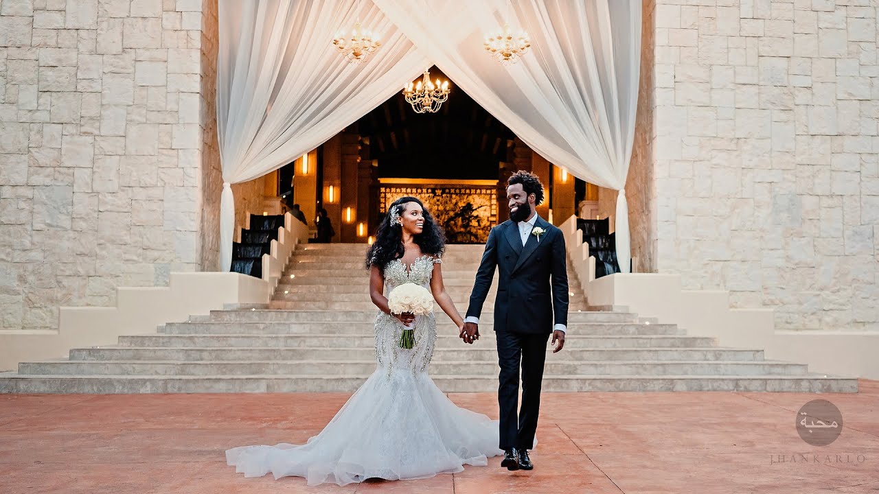 Dreams Riviera Cancun Wedding | Glam Destination Wedding in Mexico | Jonaé & Jermaine