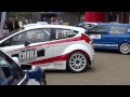 Rally cars on public road - Shakedown Hellendoorn Rally 2015