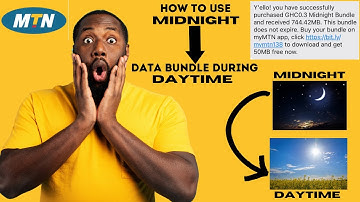 How to Use MIDNIGHT Bundle During DAYTIME For iPhone & Android| Works 💯#mtn #mtnghana #freeinternet