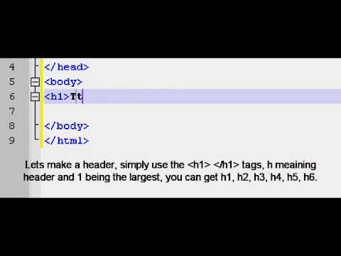 aShizzProduction - HTML Tutorial 1 - Very Basic WebPage - YouTube