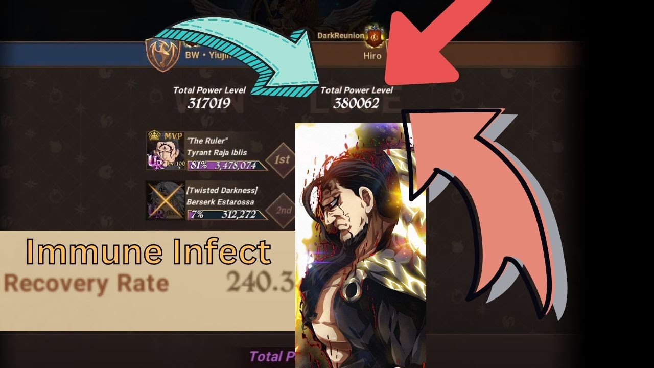 Anti Infect Immortal Demon King PvP 7DS The Seven Deadly Sins Grand Cross SDSGC