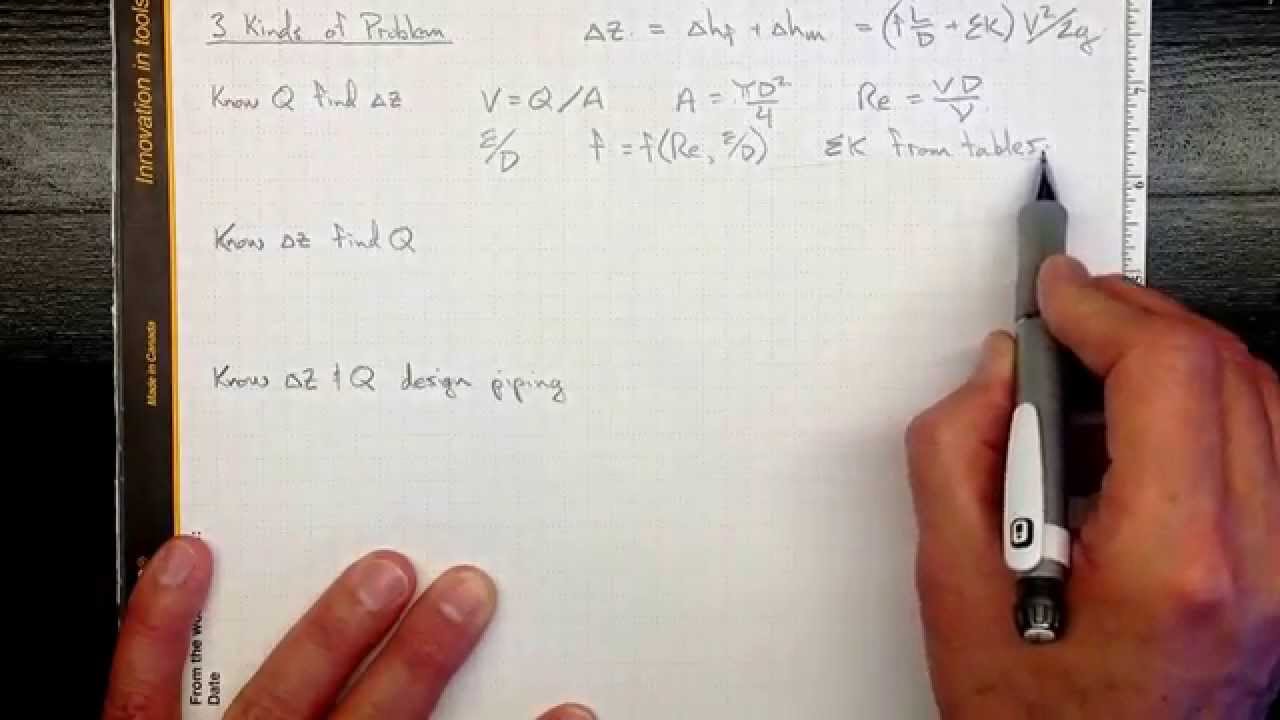 friction loss along a pipe