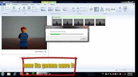 how to make a stop motion using  windows movie maker