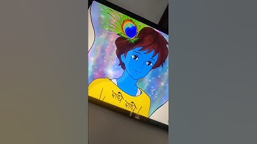 Wait for the End 😍😱||  Converting Anime into Krishna! #shorts #krishna #art #viral #procreate #ipad