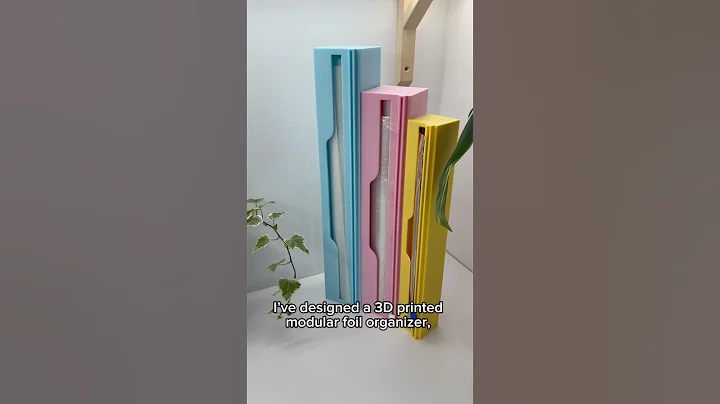 3D Printed Modular Foil Organizer – Transform Your Kitchen! 🧻✨#3dprinting  #diyorganization  #foil