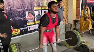powerbuilder gym 145 kg deadlift competition Pawan sood