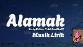 Rizky Febian & Adrian Khalif - Alamak   LIRIK | Lagu Viral Trending 2025 - Sembilan Nyawa