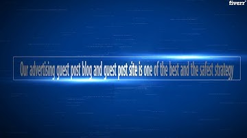 Guest post on high da seo guest post with dofollow backlinks - Best Content Marketing service