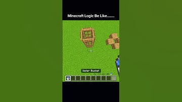 Minecraft Water Logic Be Like...💀 #shorts #minecraft #memes #minecraftmemes #meme #logic