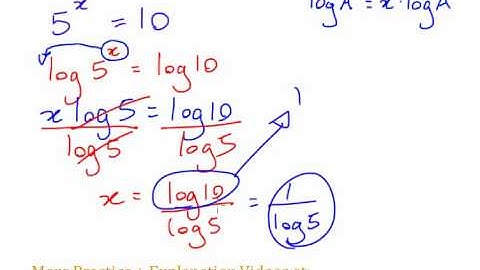 Exponential Equation - Solving with Logs Example #1
