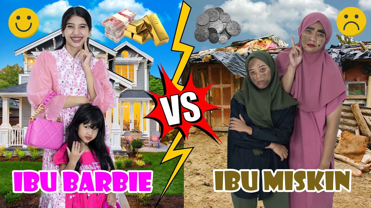 IBU BARBIE KAYA VS IBU MISKIN SENGSARA😱!! KASIHAN BANGET NASIBNYA🥹 #viralvideo #trending