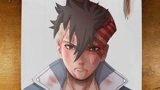 Drawing Kawaki with Karma Seal from Boruto Naruto (Anime Drawing tutorial)