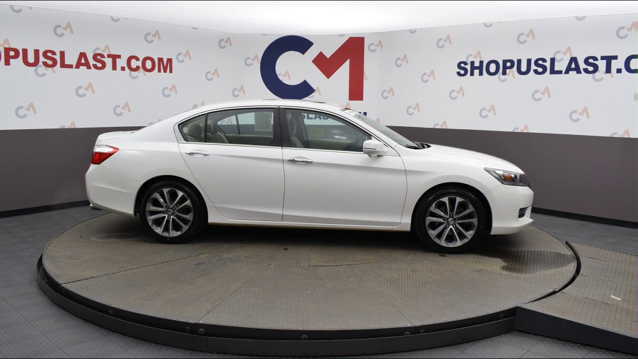 2015 White Honda Accord 4D Sedan #2928A - YouTube