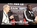 TERENCE CRAWFORD DISSES BOB ARUM RIGHT IN HIS FACE; "MOVING FORWARD" WITH CAREER WITHOUT HIM