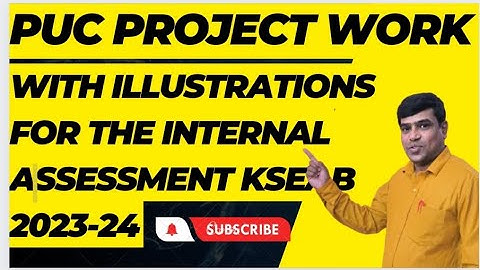 PUC Students Project Work Topics for Internal 20 Marks