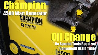 Champion 4500 Watt Gas Generator with Remote Start Oil Change (Bonus Features)