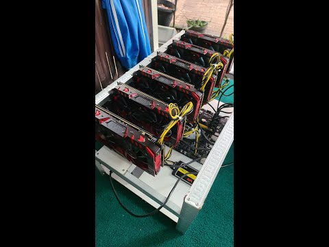 READY NIH...1 SET RIG MINING DGN 6 VGA RX 580 8GB RED DEVIL...MULUS...SIAPA CEPAT DIA DAPAT