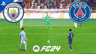 FC 24 \ MAN CITY VS PSG \ UCL FINAL \ PENALTY SHOOTOUT \ PS5 GAMEPLAY