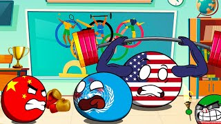 Countryballs Olympics at School 🏫🔥