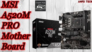 MSI A520M PRO Motherboard | AMPo Tech