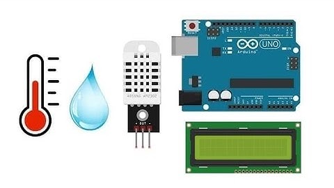 #display  #temperature  and #humidity  measured by DHT22  connected to #arduino  on #lcd  #screen