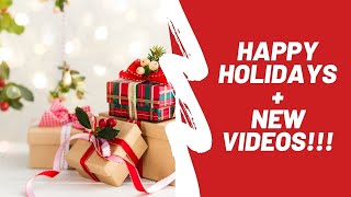Happy Holidays, New Series for Cricut Beginners, Small Business Videos, & Dollar Tree!