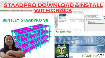 STAADPRO  V8i DOWNLOAD & INSTALLATION , class -01 #bentleystaadpro #staadprotutorial #staadprov8i