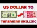 US Dollar To Tanzanian Shilling Exchange Rate Today | USD To TZS | Dollar To Shilling
