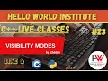 visibility modes  in cpp in cpp language ||   @helloworld_institute ​