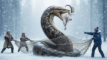 Heroic Rescue Team Battles GIANT PYTHON to Save Injured Mountain Goat 🐍🐐 | Ancient Warriors Unite