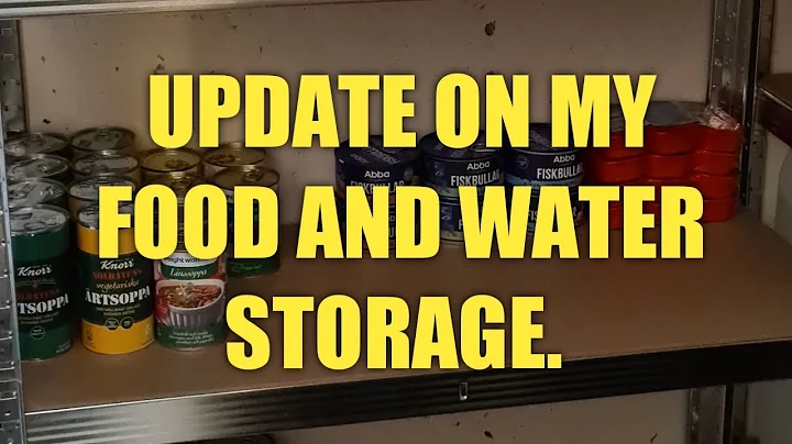 Update on my food and water storage.