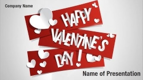 Happy Valentines Day PowerPoint Video Template Backgrounds - DigitalOfficePro #01289V