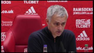 Jose Mourinho Post Match v Middlesbrough