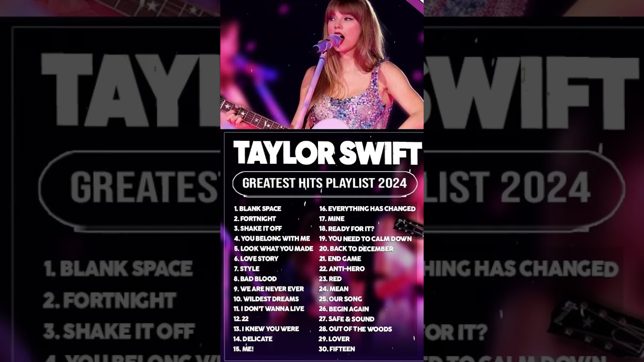 Taylor Swift Songs Playlist 2024 ~ The Best Of Taylor Swift ~ Greatest Hits Full Album 2024